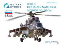 Quinta Studio 1/72 Mi-24V NATO 3D Interior decal #72019 (Zvezda)